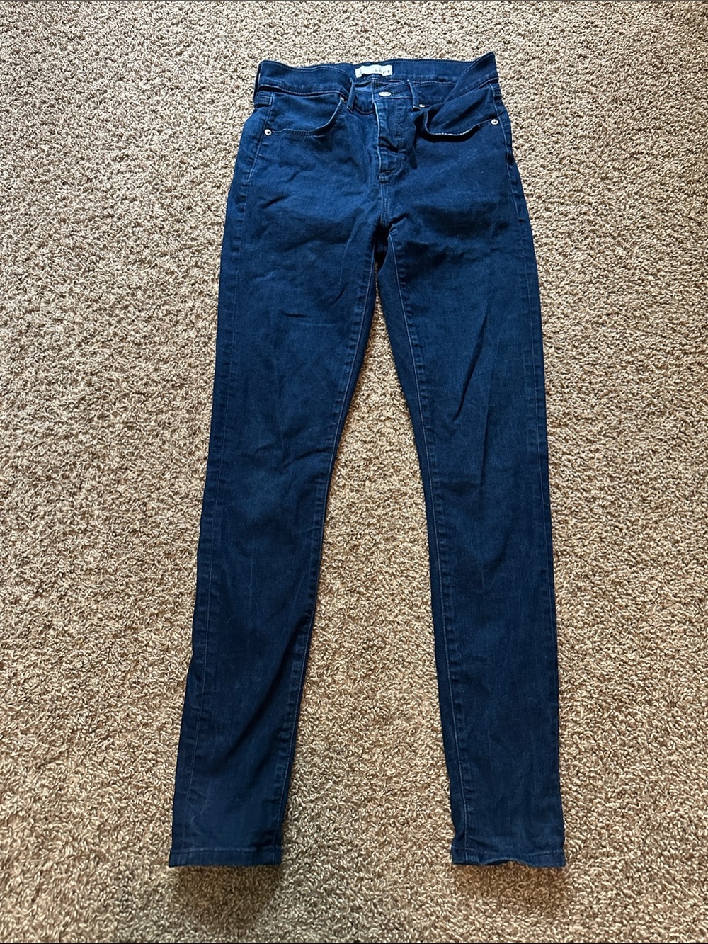LOFT Dark Blue Skinny Jeans - Size 4
